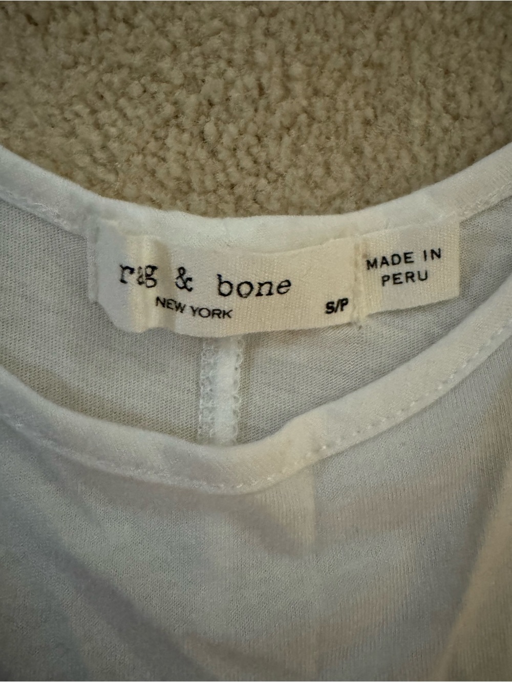 rag & bone Women’s White Tank Top